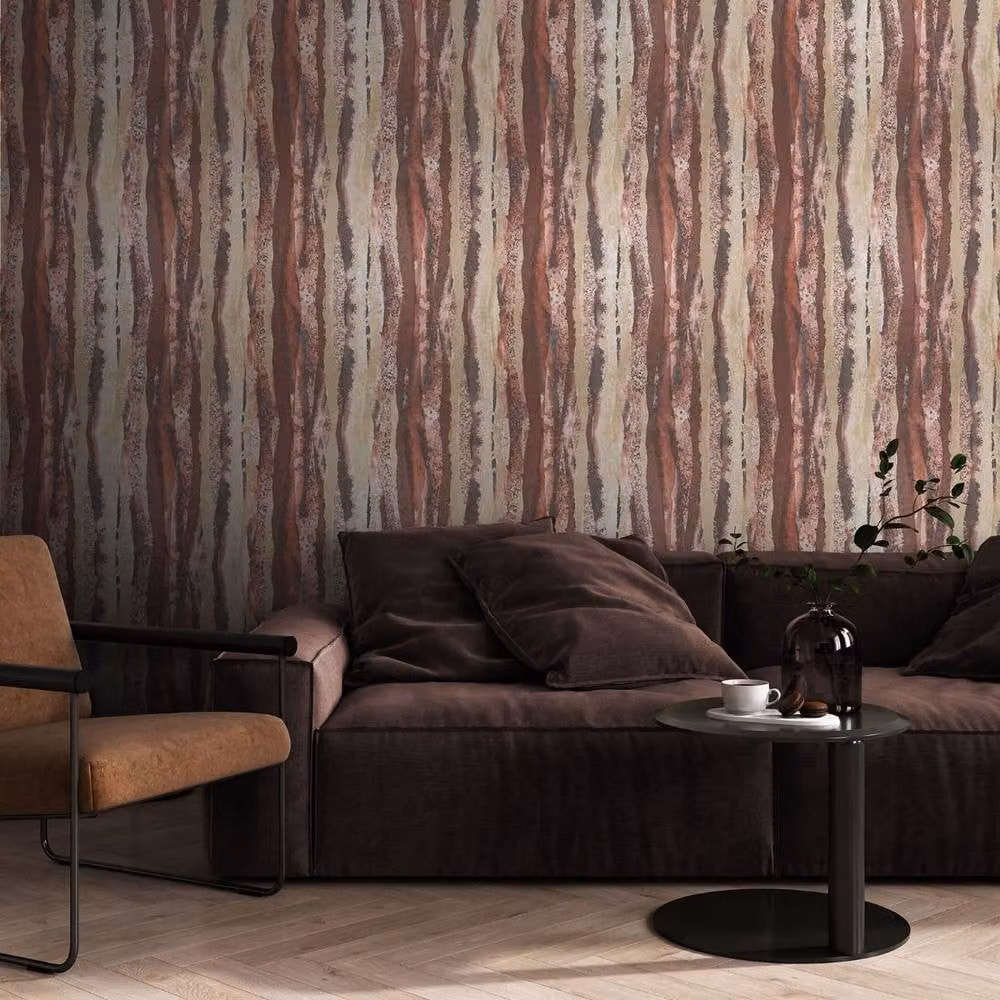 Muriva Soren Abstract Red Vinyl Wallpaper Roll – 2