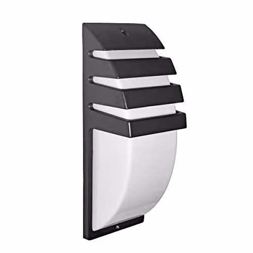 Italux Lighting Mona Modern Outdoor LED Wall Lamp, Black, 4000K – 1