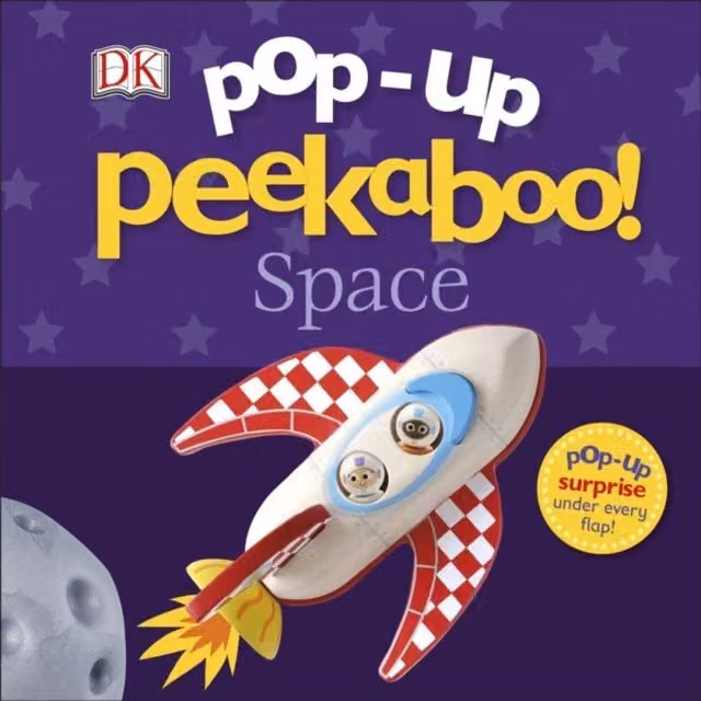 DK Pop-Up Peekaboo Space Board Book, Multicolour