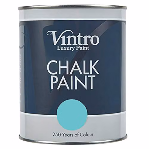 Vintro Christabelle Turquoise Chalk Paint with Ultra Matt Finish, 1 Litre – 2