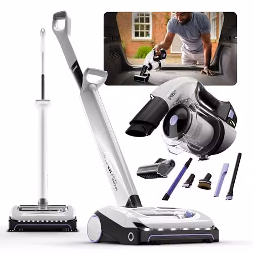 Gtech System Platinum, Airram Platinum and Multi Platinum Cordless Bagless Vacuum Cleaner Bundle in White, Black and Purple with 90 Minute Combined Runtime – 4
