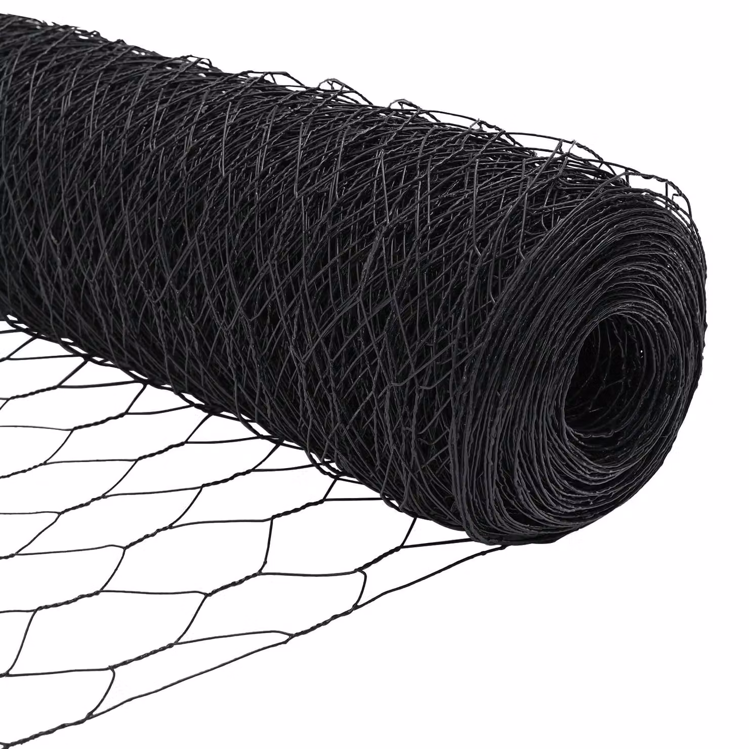 Berkfield Home Grey PVC-Coated Hexagon Steel Fence, H: 40 cm x W: 10 m – 4