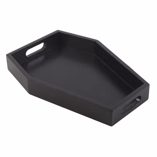 Something Different Plain Black Coffin Trinket Tray – 2