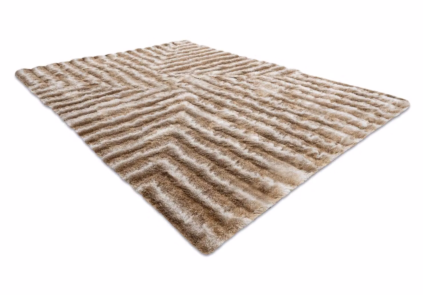 RugsX Flim Beige Faux Fur Rectangular Rug, W: 120 cm, L: 160 cm – 2