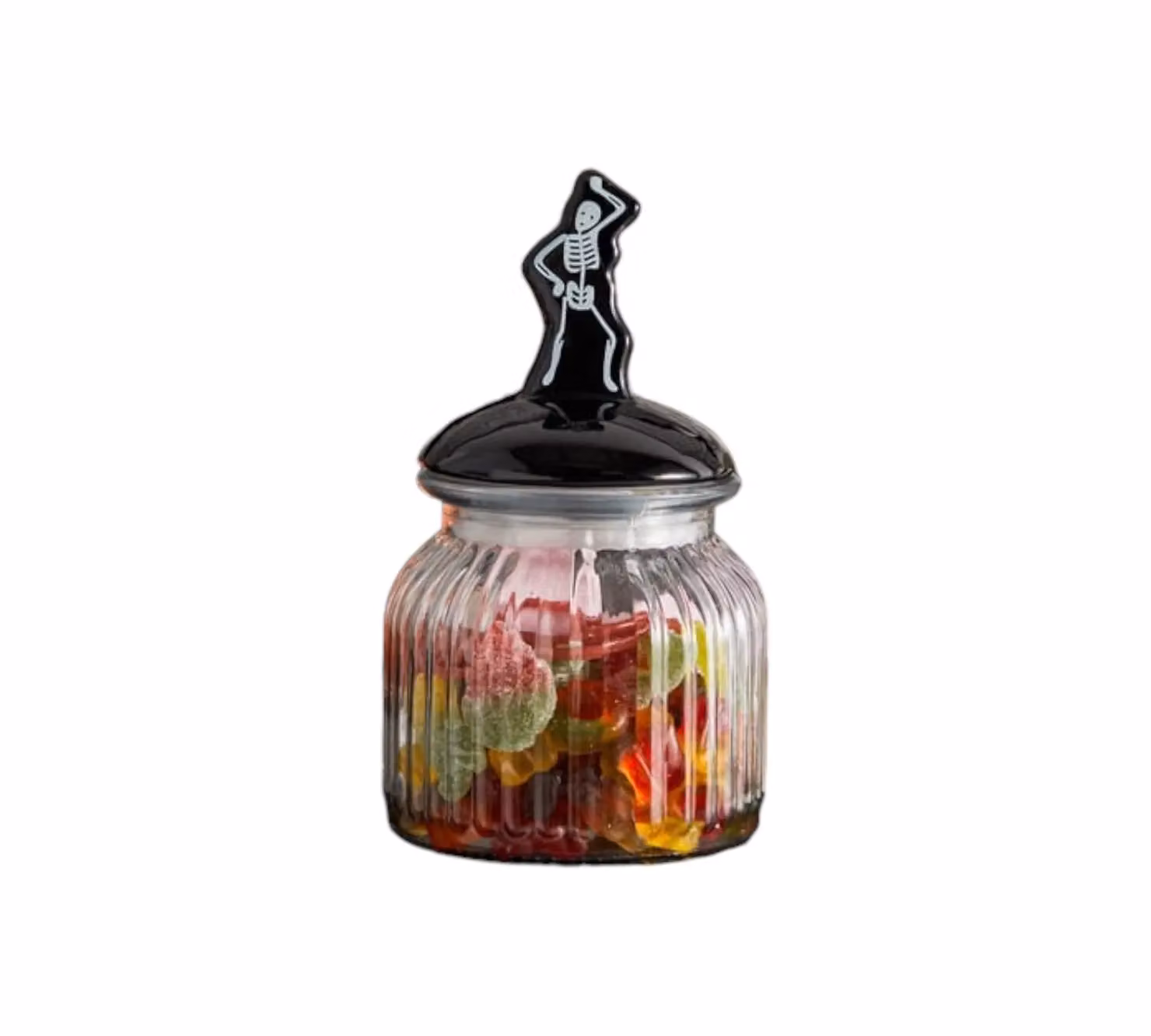 Garden Greatness Spooky Skeleton Candy Sweet Jar in Black – 2