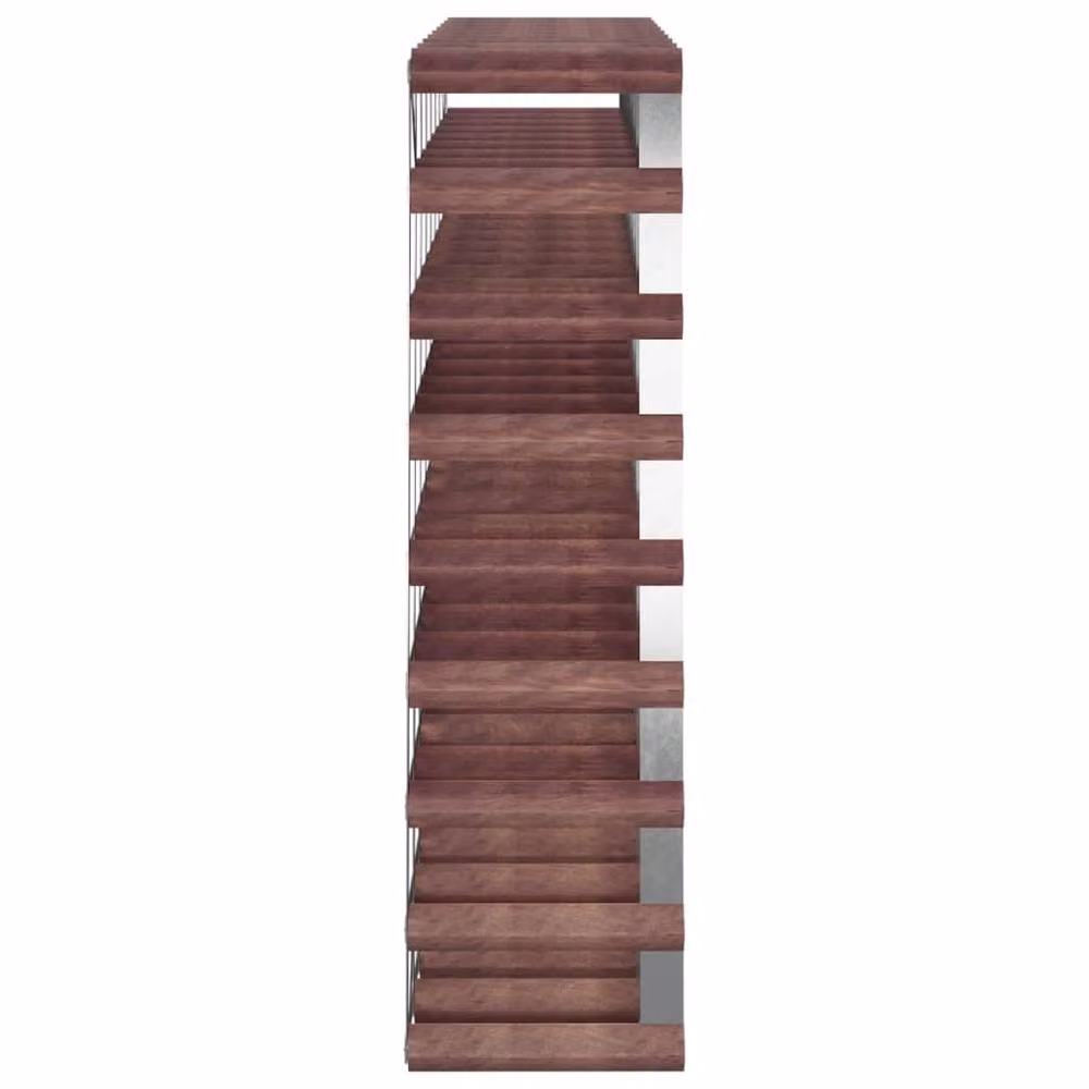 Berkfield Home Rustic Brown Solid Pine Wall Mounted Wine Rack for 72 Bottles – 5
