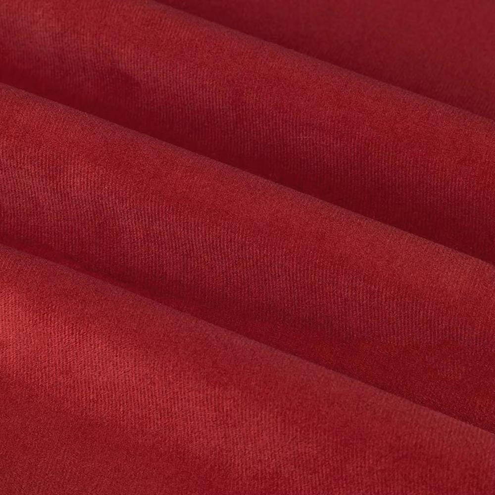 Furn Velvet Room Darkening Eyelet Curtain Pair in Red, Width: 117 cm, Drop: 183 cm – 5