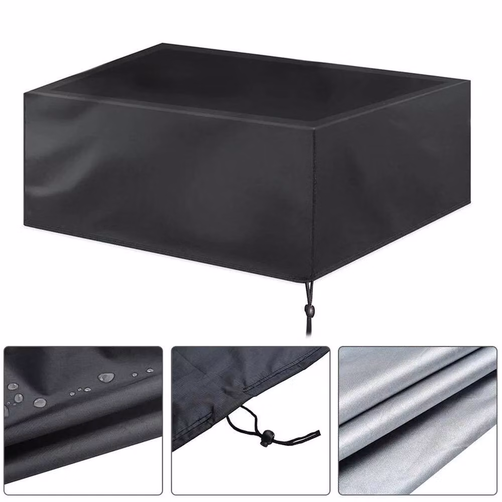 FLAVORA Black Waterproof Heavy Duty Polyester 7ft Pool Table Cover – 3