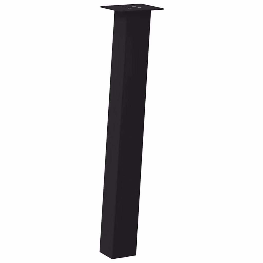 Berkfield Home Steel Coffee Table Legs, 4 Pieces, Black, Height: 72 cm – 2