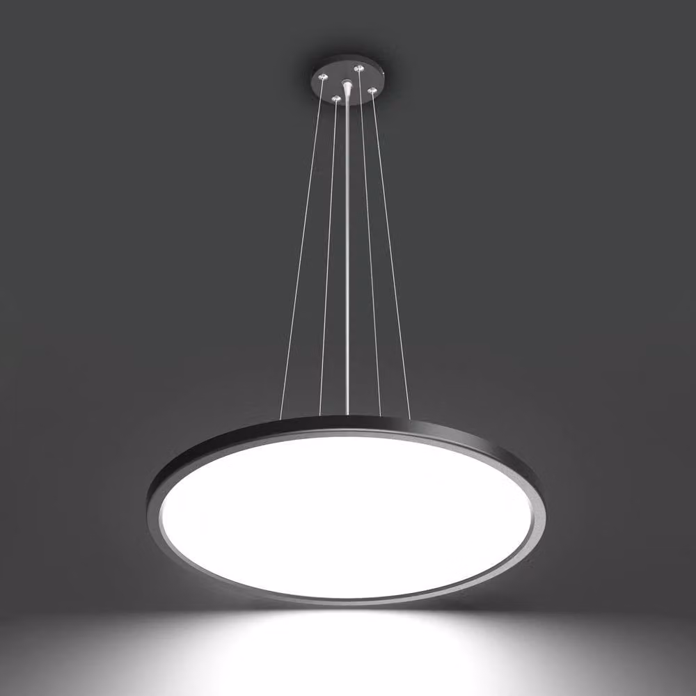 Netlighting Manito LED Pendant Ceiling Light, Black, Diameter: 40 cm – 2