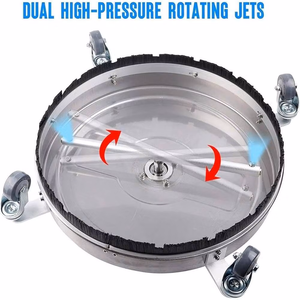 NESTLUNE Silver Power Pressure Washer Nozzle Patio Surface Cleaner – 2