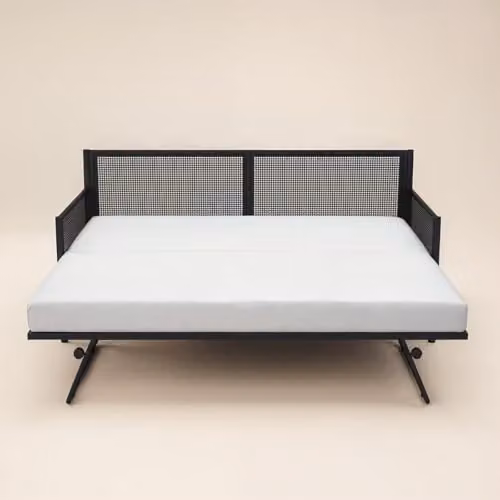 Flair Furnishings Clay and Black Metal Daybed with Trundle – 4