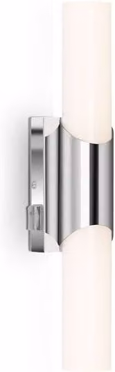 Briloner Silver Chrome LED Bathroom Wall Light with Cool White Illumination