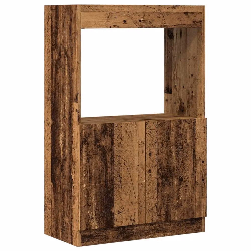 Berkfield Home Old Wood Highboard in Brown, W/D/H: 63 x 33 x 100 cm – 3