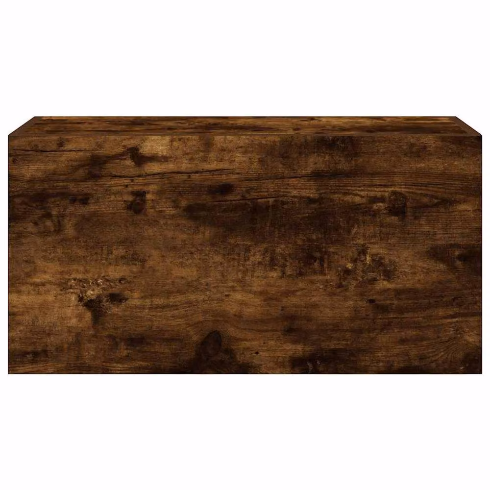 Berkfield Home Smoked Oak Bathroom Wall Cabinet, Brown, W: 60 cm, D: 25 cm, H: 30 cm – 4