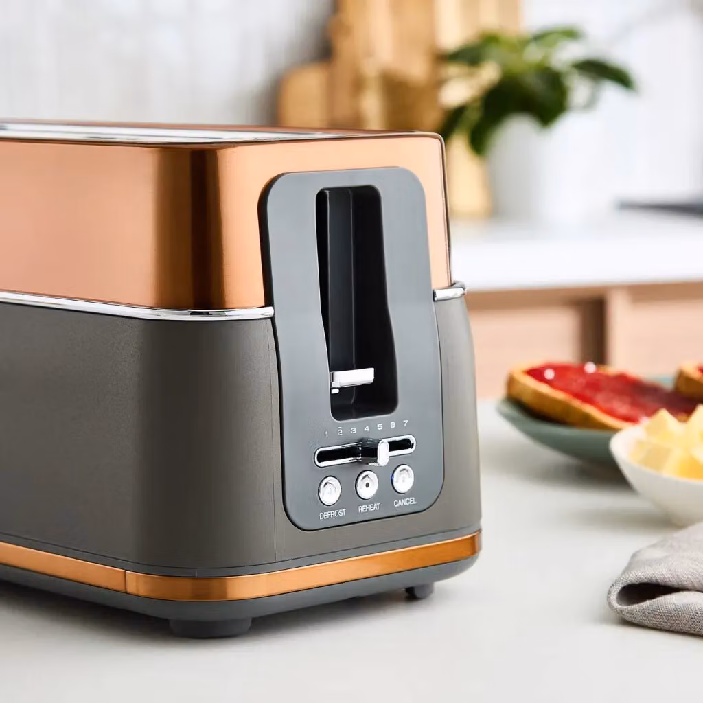 Morphy Richards Signature 4-Slice Metal Toaster in Copper and Multicolour – 4