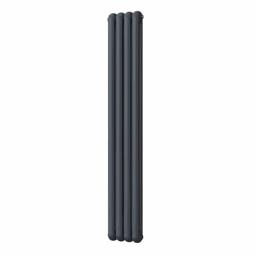 UK Radiators Sherwood Anthracite Round Top Column Radiator, H 180 x W 29.8 cm – 2