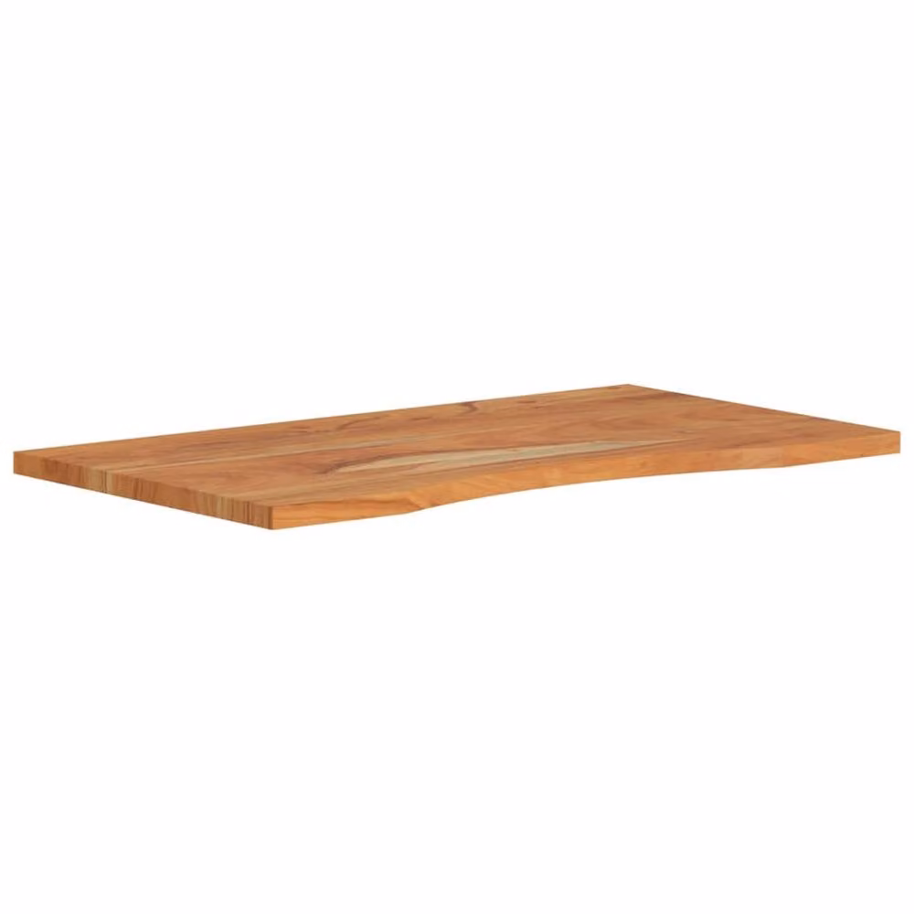 Berkfield Home Rectangular Solid Wood Acacia Desk Top, Brown, W: 90 cm, D: 50 cm, H: 2.5 cm – 2
