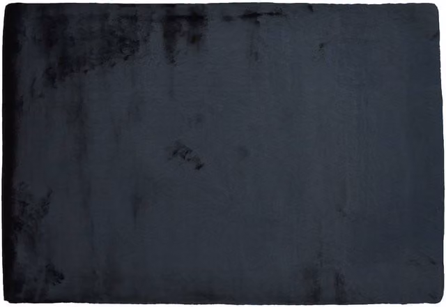 Vente-unique Bunny Shaggy Faux Fur Effect Rug, Black, W: 160 cm, D: 230 cm – 1