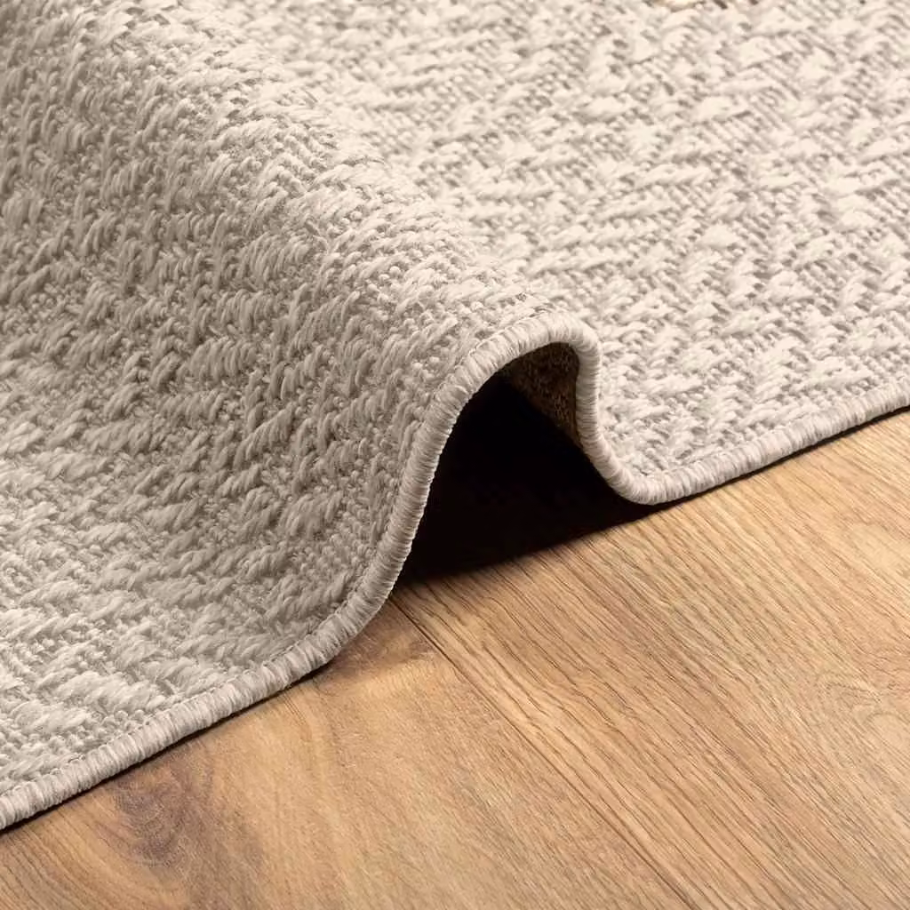Berkfield Home ZIZUR Indoor and Outdoor Rug, Beige Jute Look, W/D: 120 x 170 cm – 3