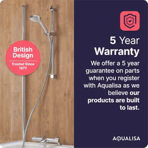 Aqualisa Midas 110 Single Outlet Thermostatic Shower Mixer in Chrome – 5