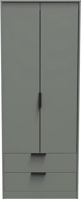 Ready Assembled 2 U Fuji 2 Door 2 Drawer Wardrobe in Pale Green – 1