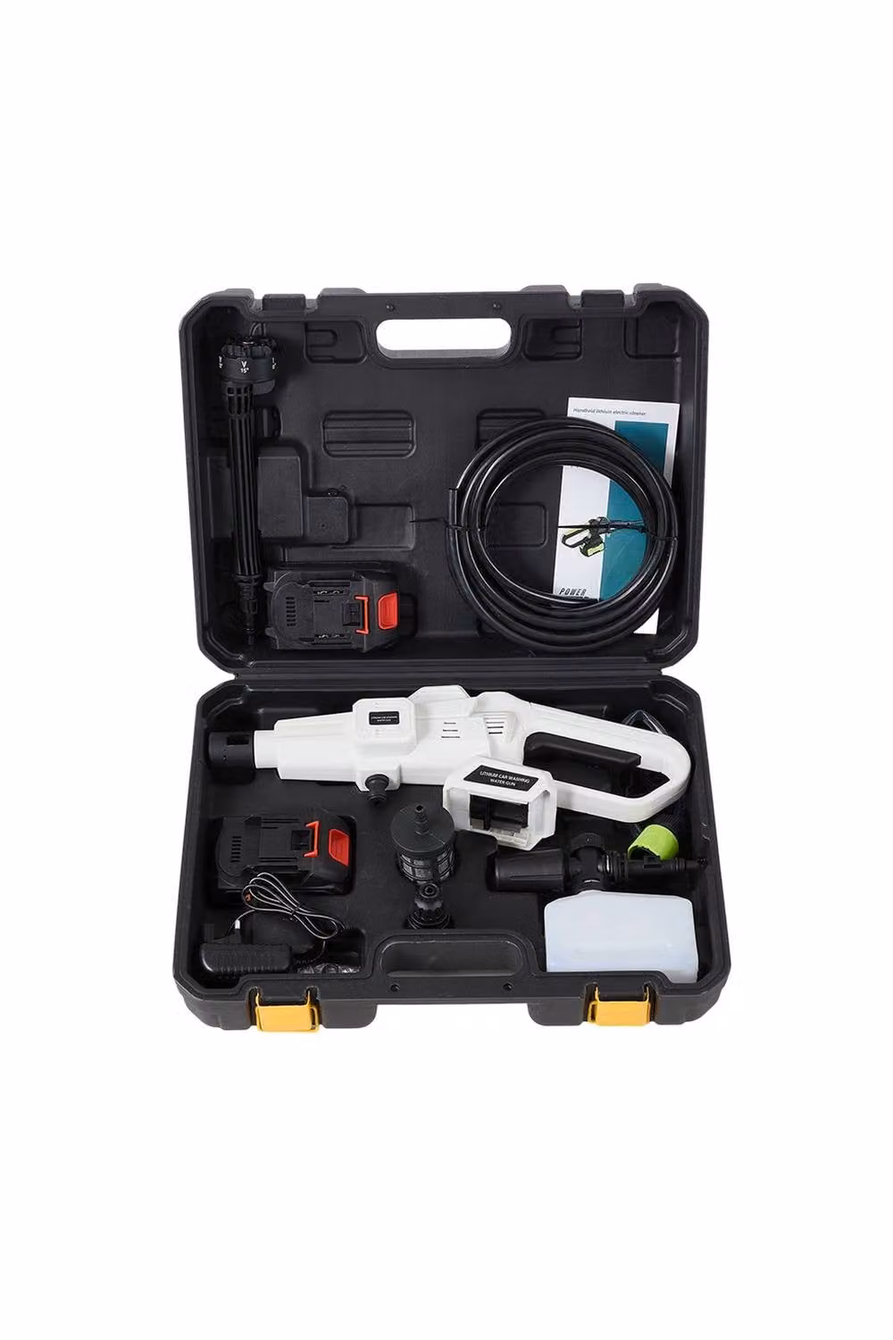 Living and Home 21V Cordless Handheld Pressure Washer Cleaner with 2 Batteries in White – 2