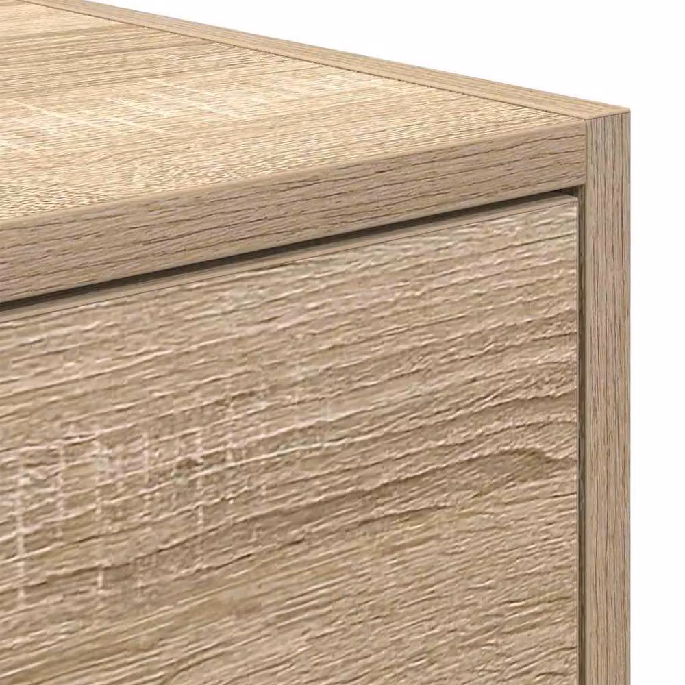 Berkfield Home Set of 2 Sonoma Oak TV Cabinets in Light Tan, W/D/H: 100 x 31 x 25.5 cm – 3