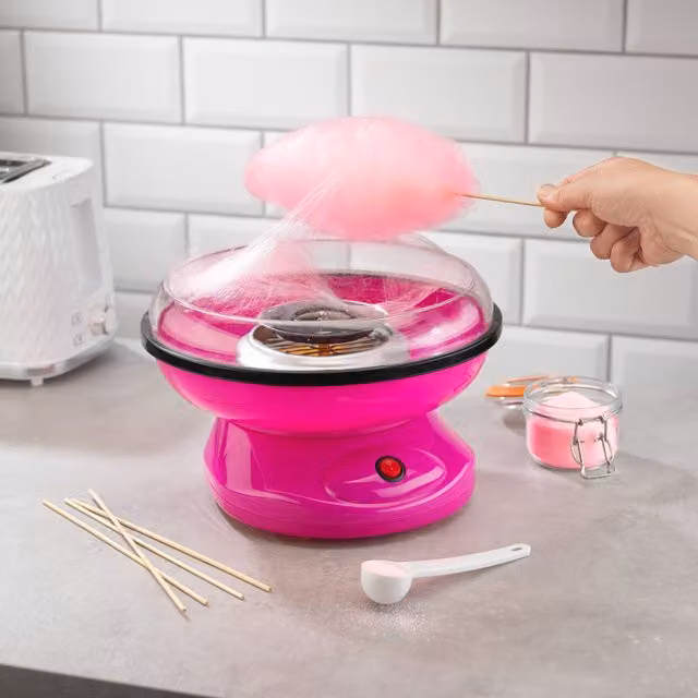 Menkind Treat Factory Candy Floss Machine in Bright Pink