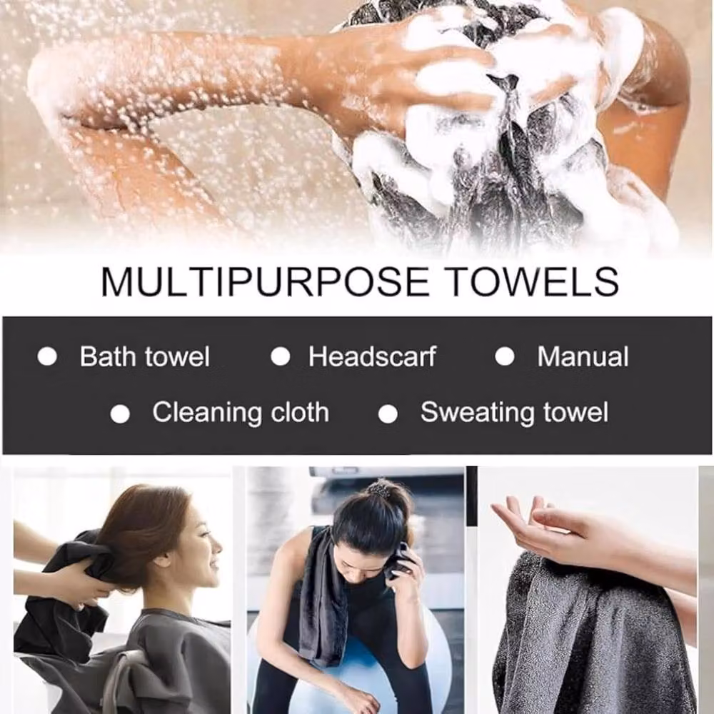 SPETLEK 2 Pack Reusable Dual-Sided Microfibre Cleaning Cloths in Grey – 3