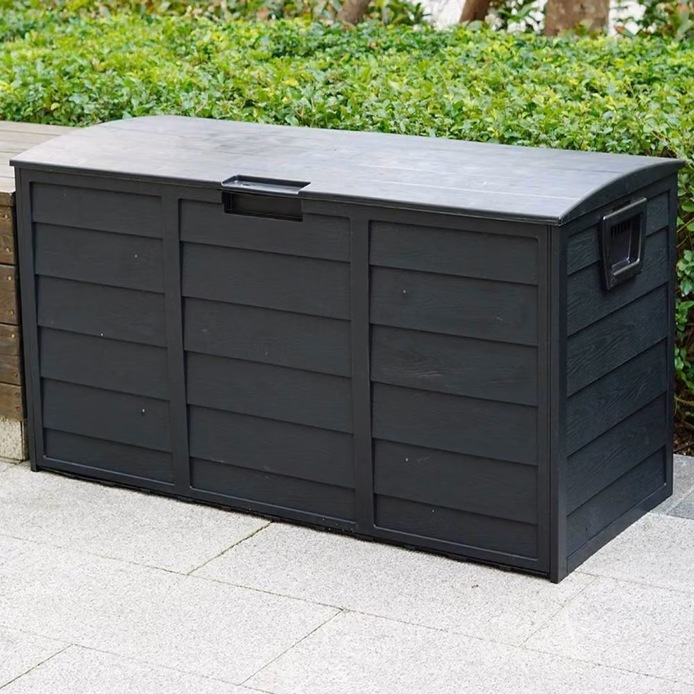 Havendro 300L Black Plastic Outdoor Storage Box with Lid and Castors – 2