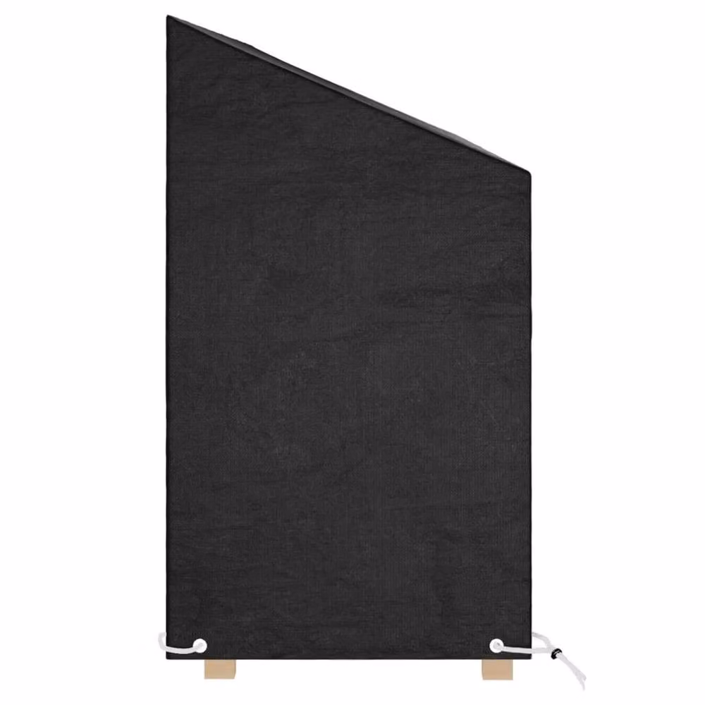 Berkfield Home Durable Water-Repellent Garden Bench Cover in Black, W: 210 cm, D: 70 cm, H: 70-88 cm – 3