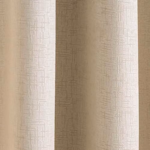 Enhanced Living Vogue Cream Thermal Blockout Eyelet Curtains, W: 168 cm, H: 183 cm – 2