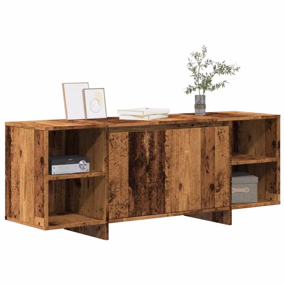 Berkfield Home Rustic Old Wood TV Cabinet in Brown, W/D/H: 130 x 35 x 50 cm – 2