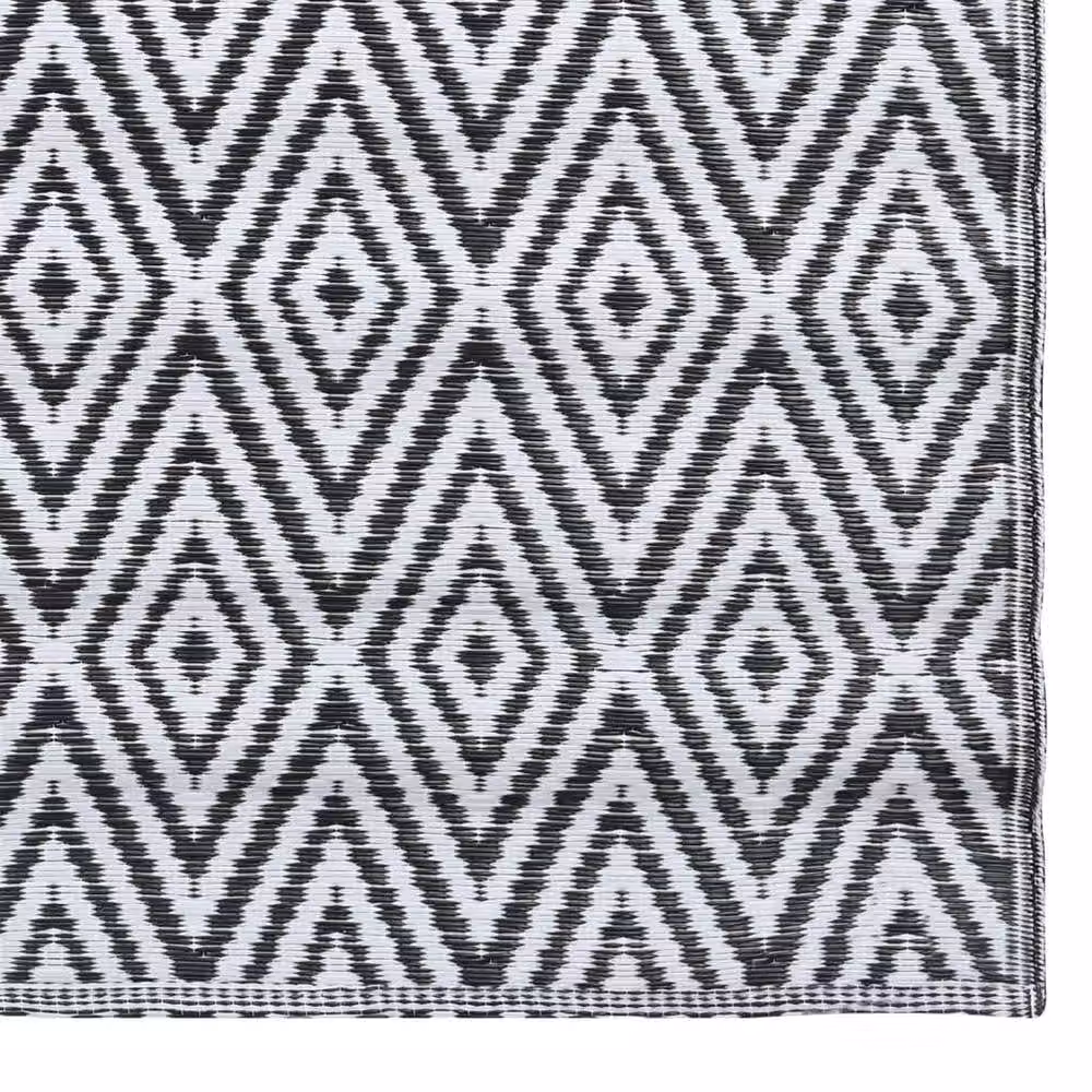 Berkfield Home Outdoor Carpet in White and Black, W: 160 cm, L: 230 cm – 3