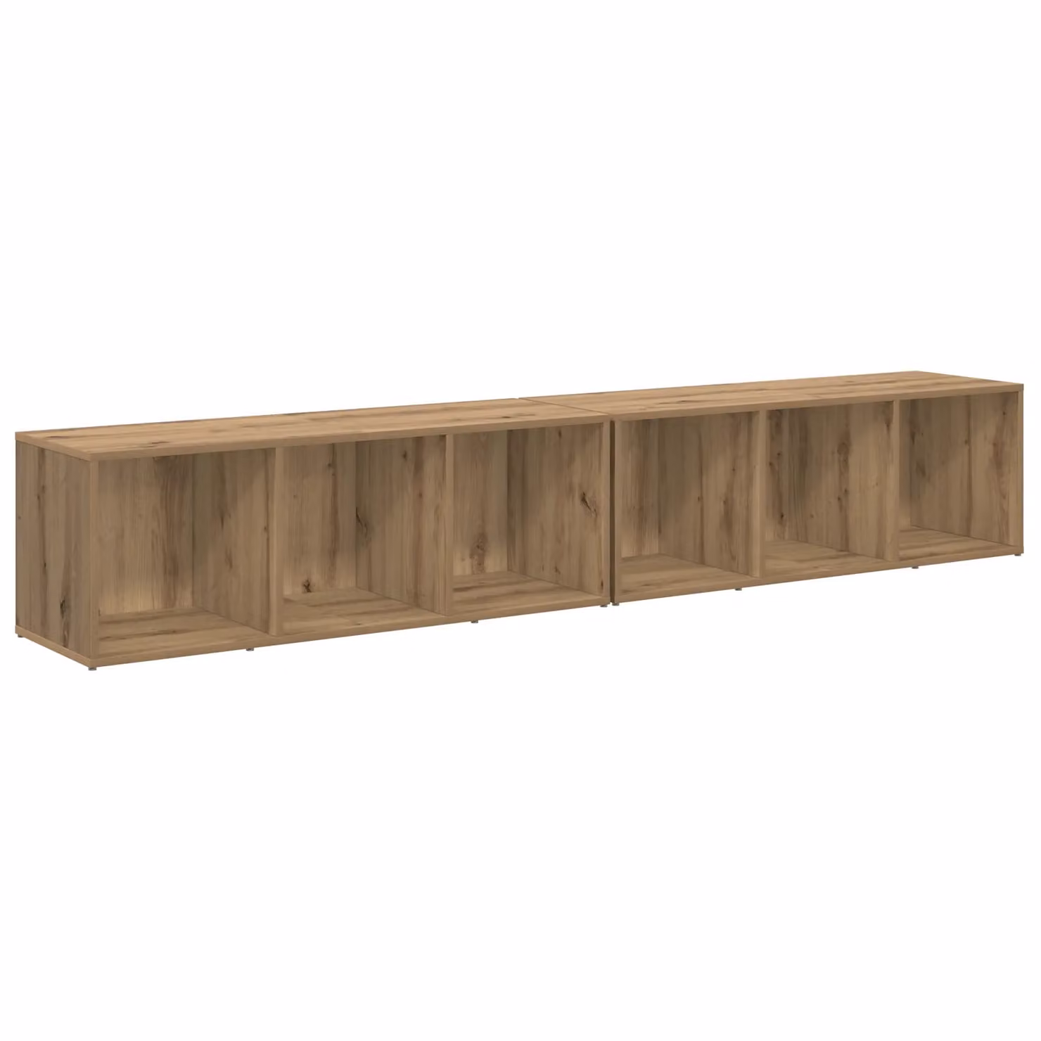 Berkfield Home Artisan Oak Engineered Wood Cube Shelving Unit, 2 Pieces, Brown – 2