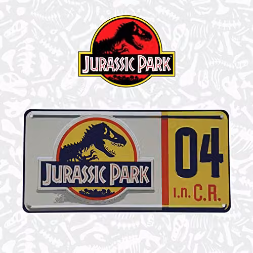 FaNaTtik Jurassic Park Replica Number Plate Multicolour Metal Tin Sign – 5