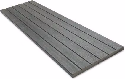 Ecoscape Forma Composite Decking Flat Trim, Grey, W: 150 mm x L: 3000 mm