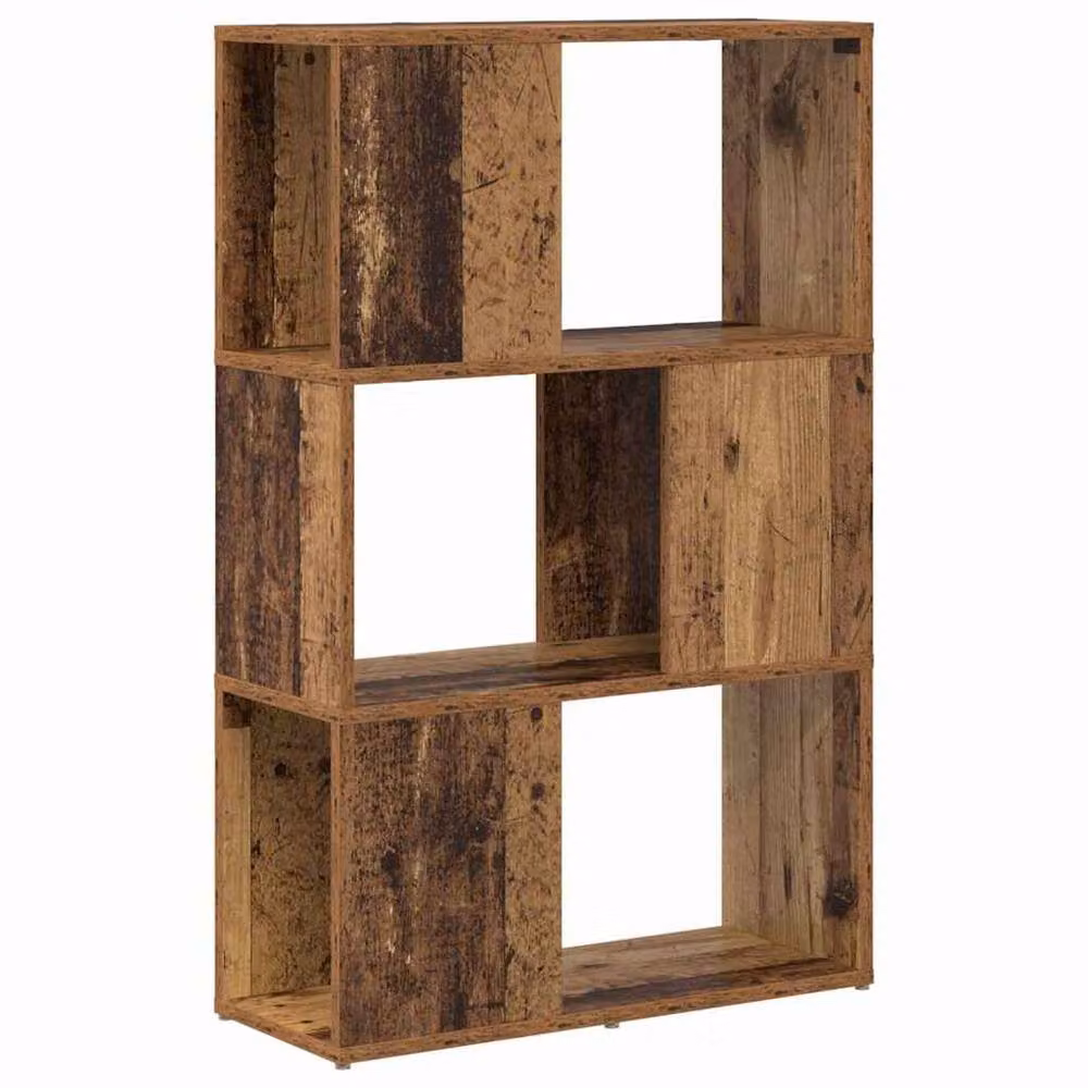 Berkfield Home Entertainment Centre in Brown Old Wood Engineered Wood, W: 60 cm, D: 24 cm, H: 94 cm – 2