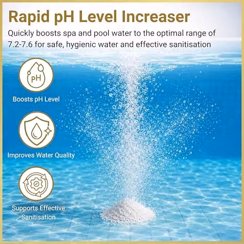 Shatchi Blue Sparkle pH Plus Increaser Granules for Hot Tubs and Swimming Pools, 1 kg – 5