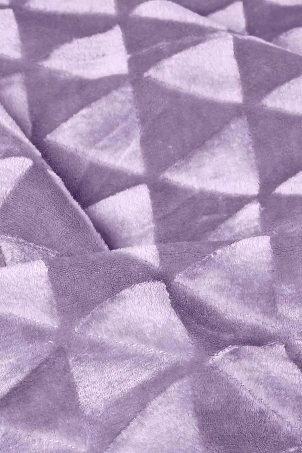 Homescapes Geometric Patterned Sherpa Fleece Throw Blanket in Purple, W/D/H: 130 x 160 cm – 2