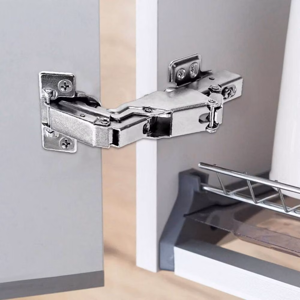 NESTLUNE 2-Piece Full Overlay Soft Close Cabinet Hinges with 12 Screws in Silver – 3