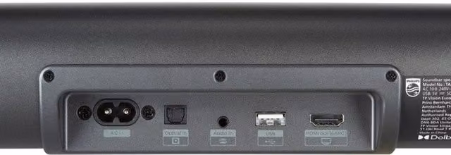 Philips TAB6100 Ultra Compact 2.1 Immersive Audio Bluetooth Soundbar - Black