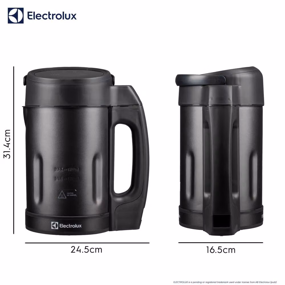 Electrolux Warm Soup Maker and Smoothies Blender with 3 Presets and Touch Control, Grey – 4
