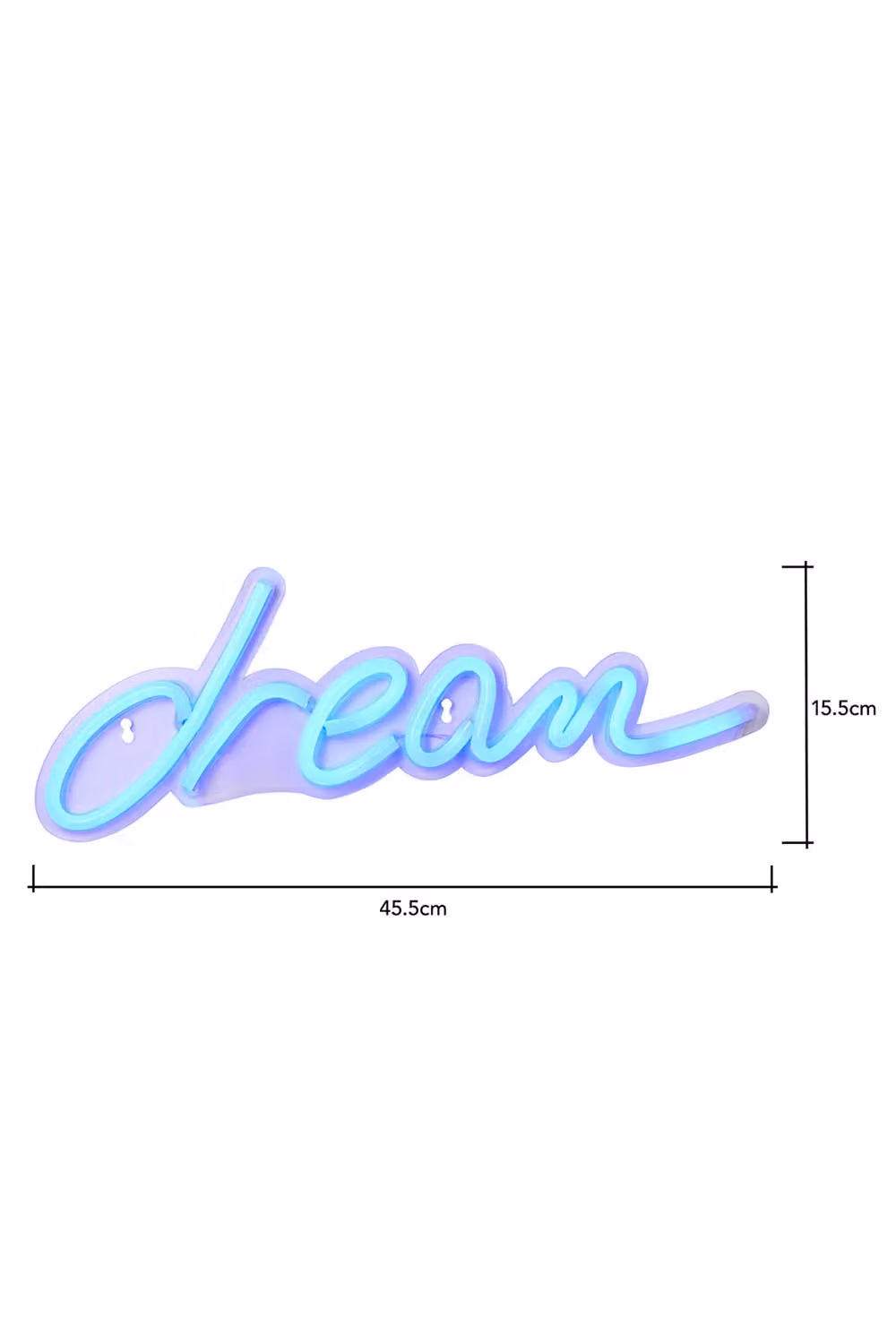 BHS Lighting Glow Dream Blue LED Neon Wall Light with USB Power Supply – 3
