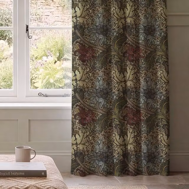 HOUSE Llewelyn-Bowen Morris Major Made To Measure Blackout Curtains in Multicolour Floral Print