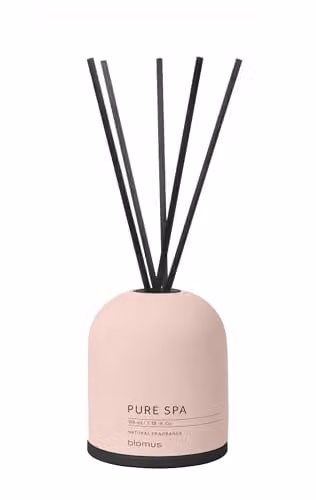 Blomus Fraga Reed Diffuser Set in Rose Dust Pink with Floral, Spicy and Fruity Scents