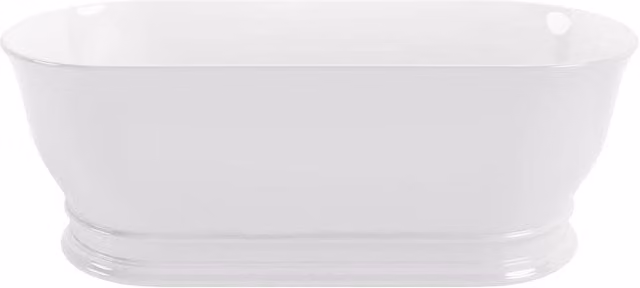 Balterley Aurelius Oval Free Standing Bath, White, W: 174 cm, D: 76 cm, H: 56 cm – 1
