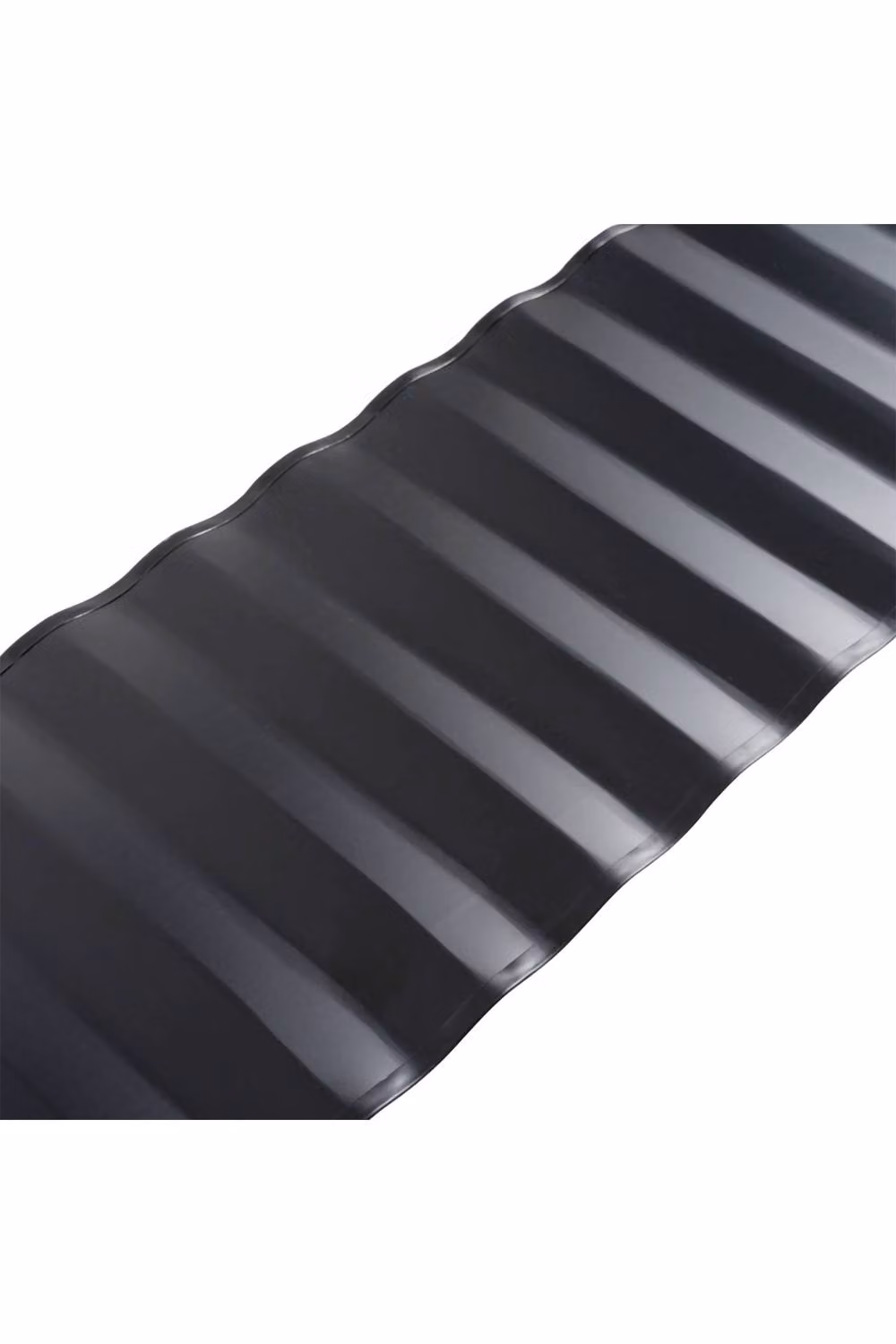 Living and Home Black Corrugated Metal Garden Edging, 6m – 5