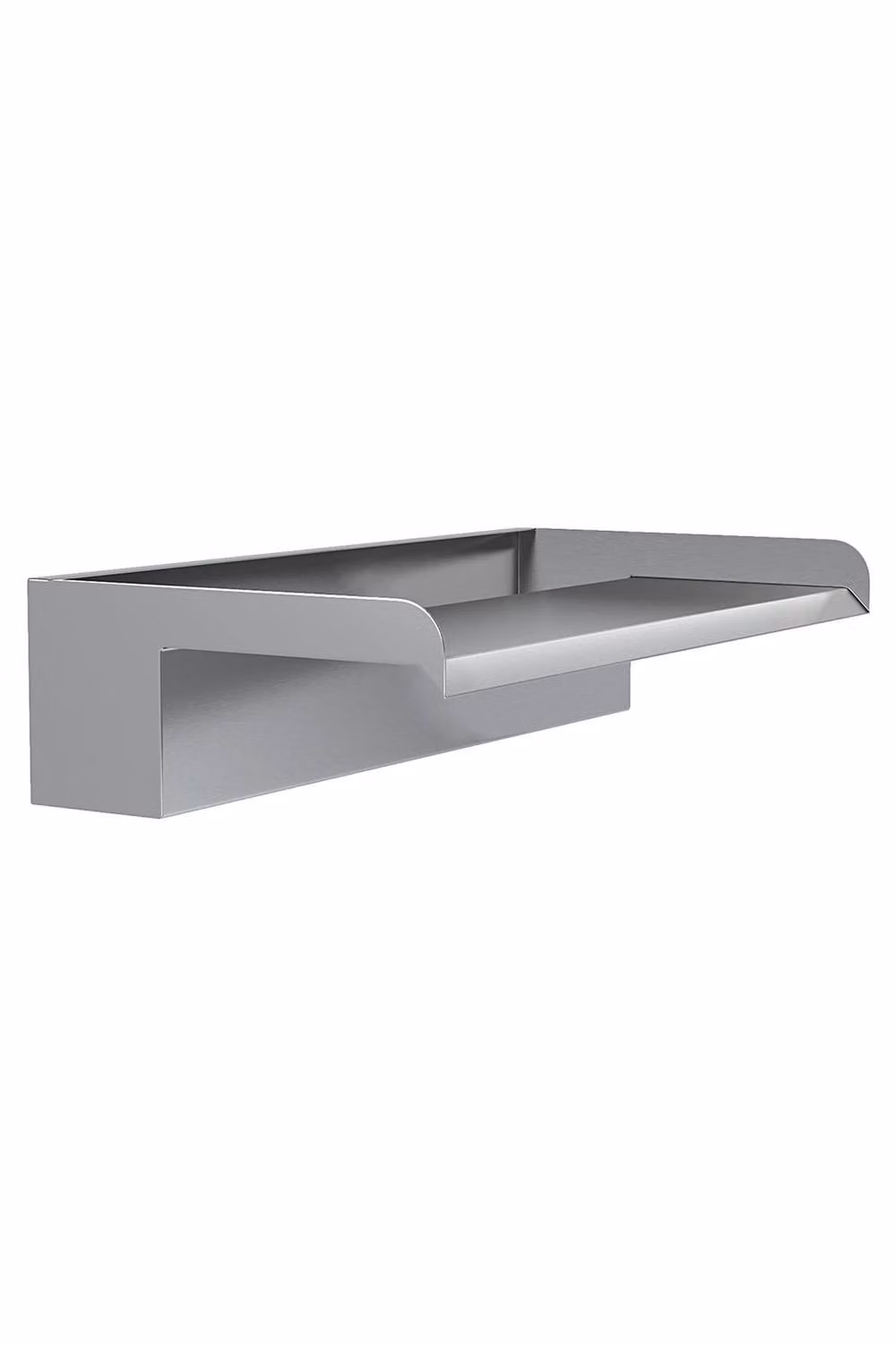 Garden Sanctuary Silver Stainless Steel Rear-Inlet Water Blade Cascade, Width: 40 cm – 2